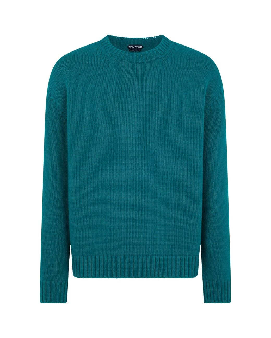 Tom Ford Green Virgin Wool-Cashmere Sweater for men
