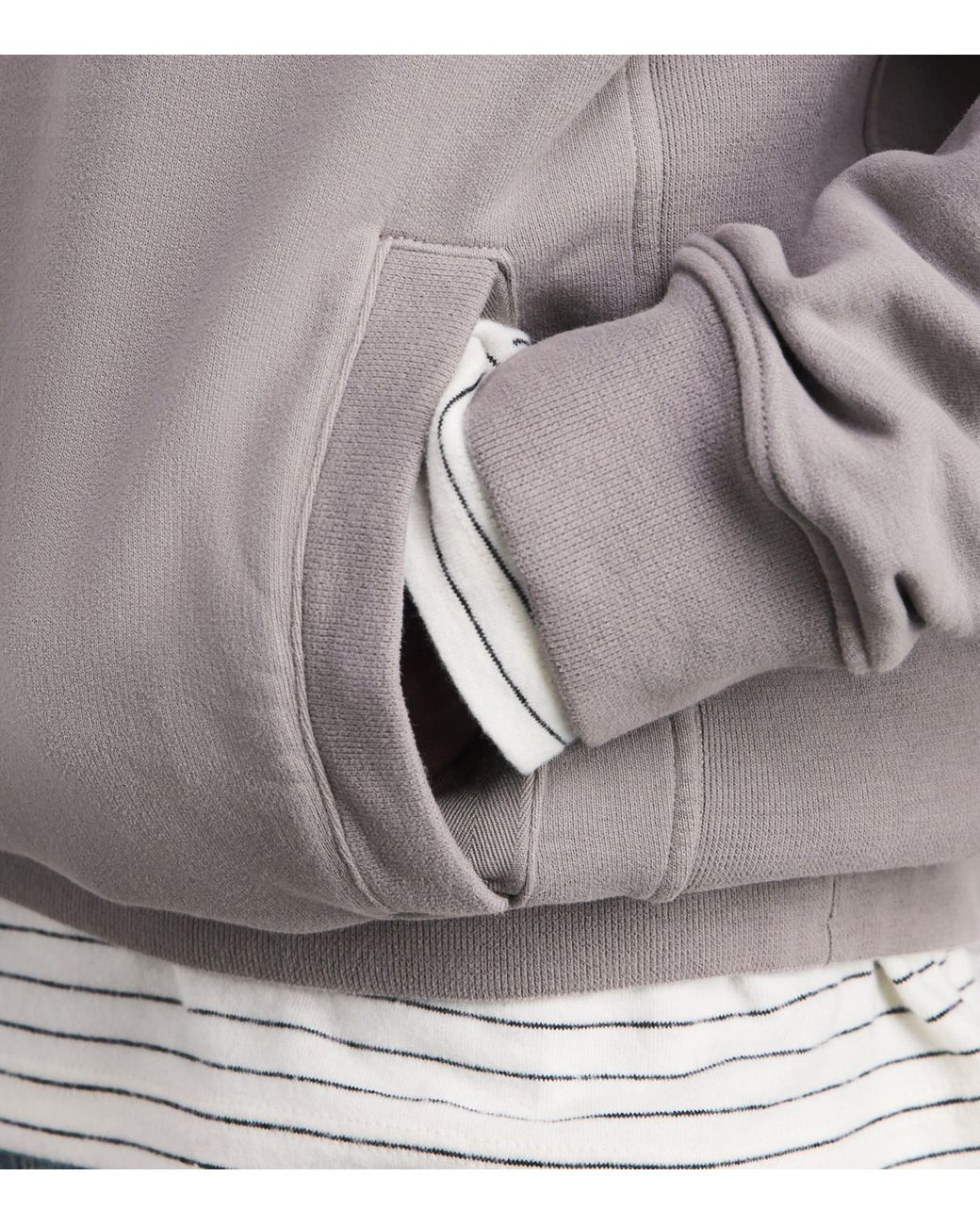 Stone Island Gray Organic Cotton Compass Hoodie for men