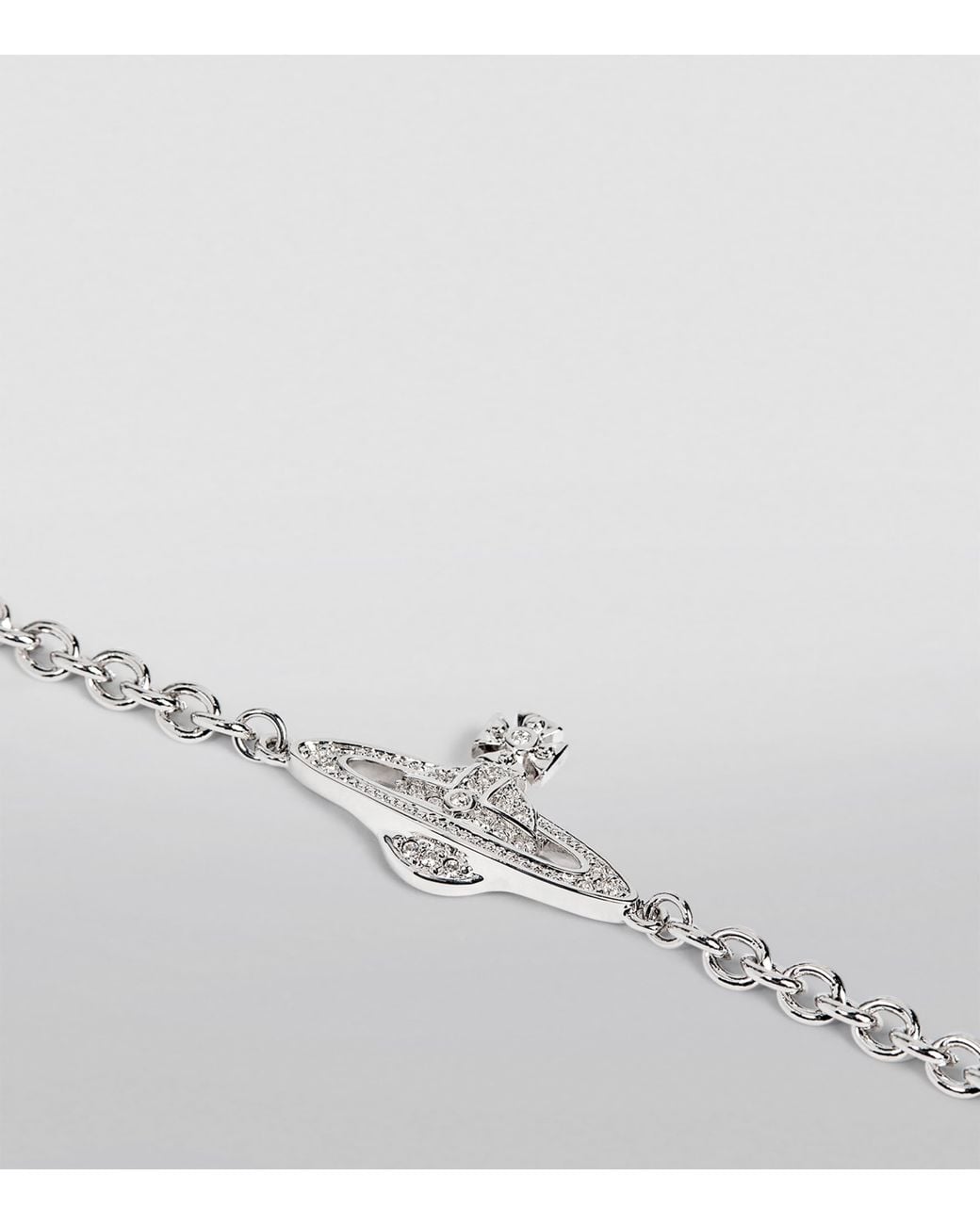 Vivienne Westwood White Orb Chain Bracelet for men