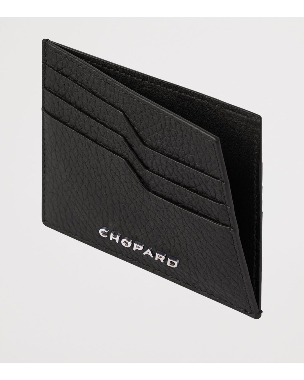 Chopard Black Small Leather Heritage Card Holder for men