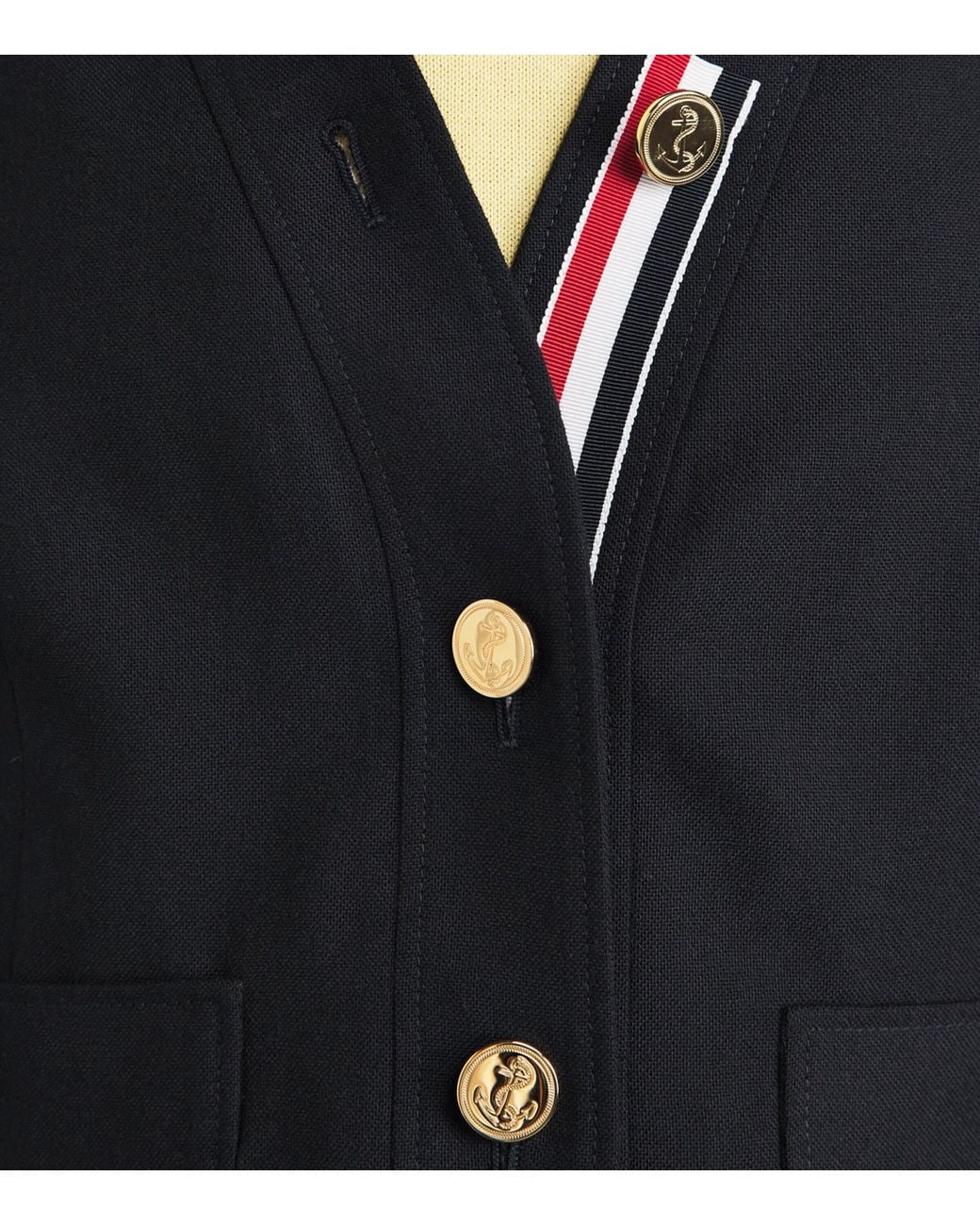 Thom Browne Blue Virgin Wool Jacket