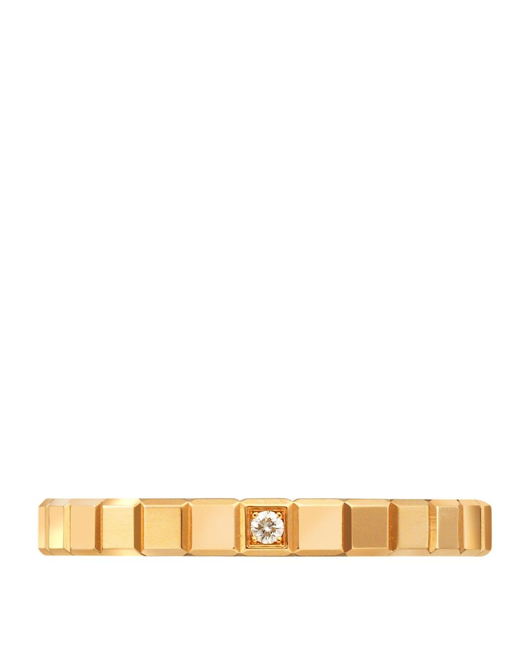 Chopard Metallic And Diamond Ice Cube Ring