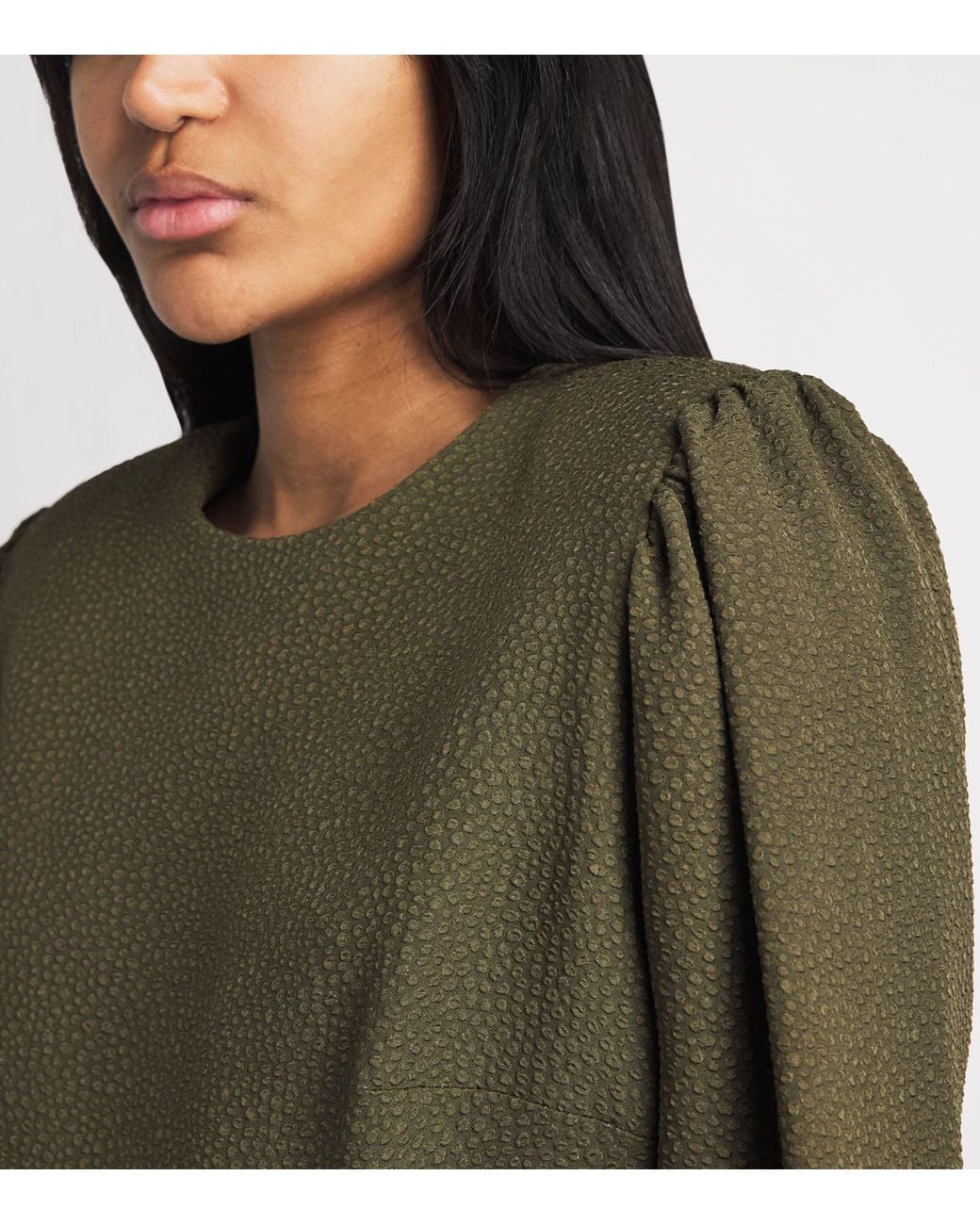 Edeline Lee Green Belted Diana Midi Dress