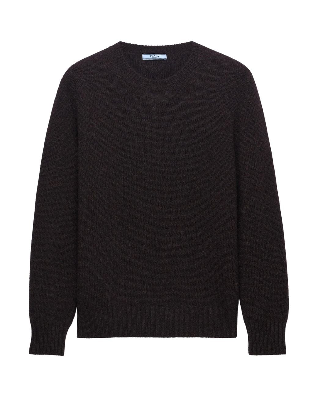 Prada Black Virgin Wool-Cashmere Sweatshirt