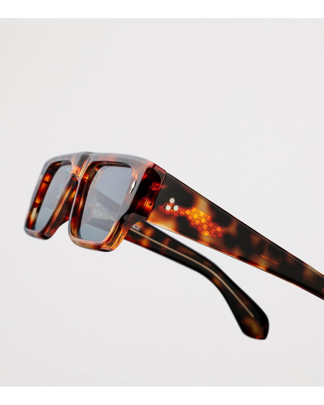 Jacques Marie Mage Blue Tortoiseshell Devoto Rectangle Sunglasses