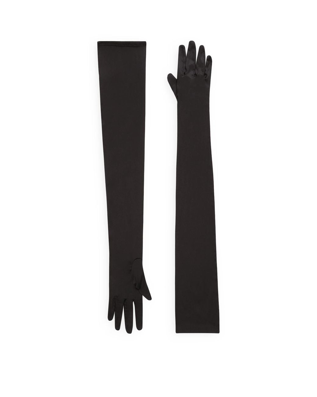 Dolce & Gabbana Black Elbow-Length Gloves