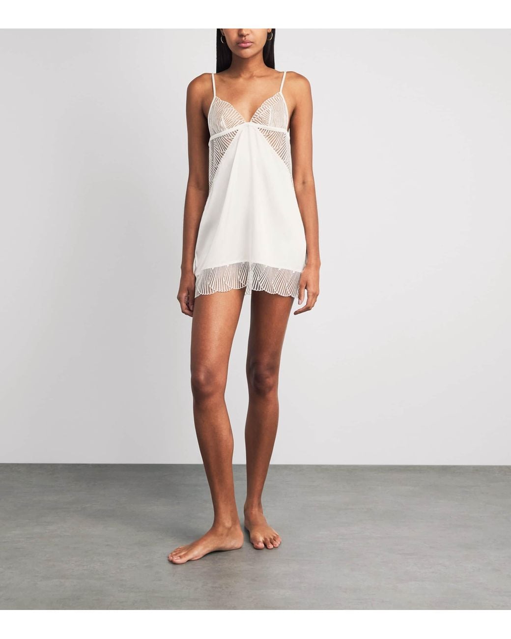 Coco De Mer White Athena Slip Dress