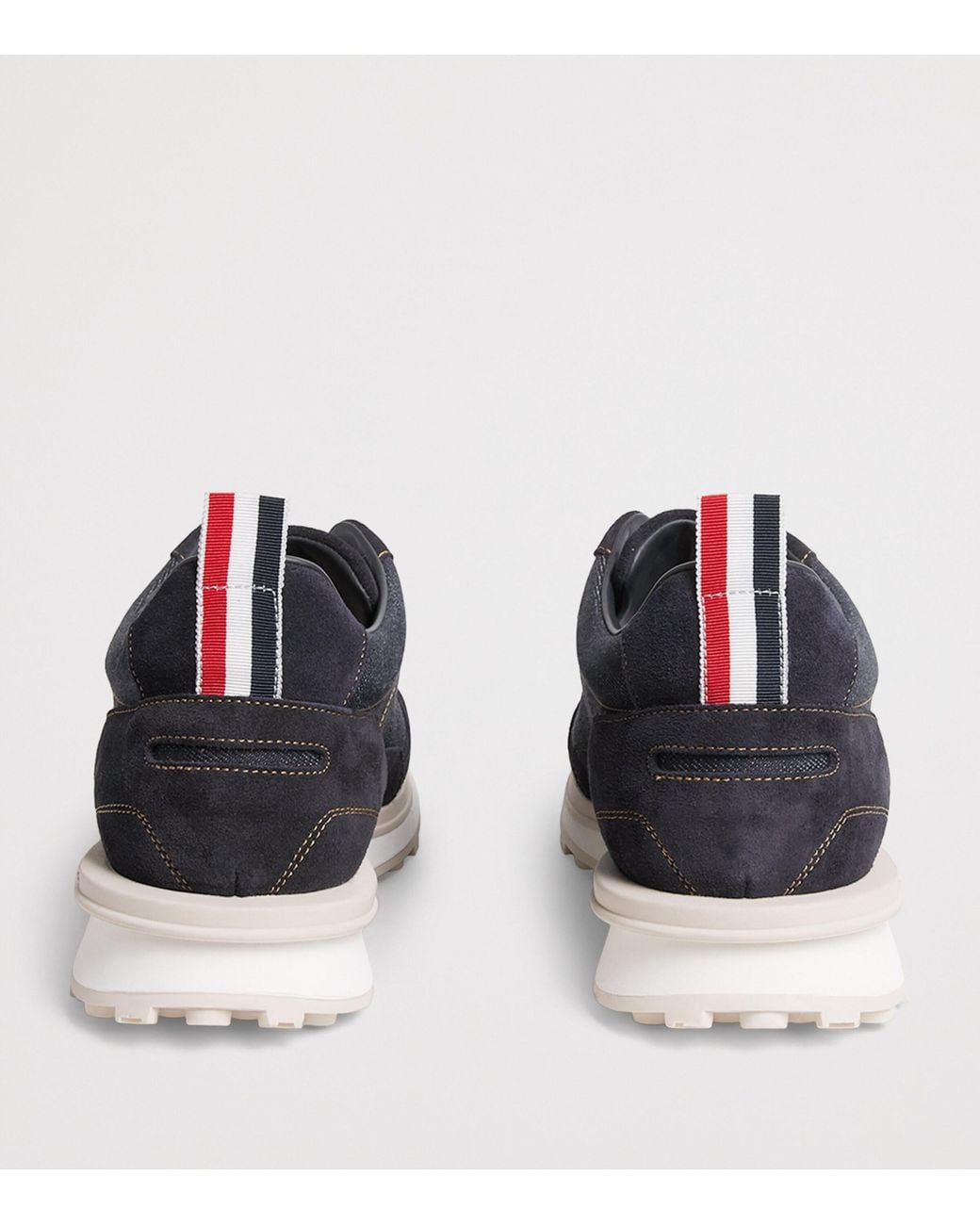Thom Browne Blue Denim Alumni Sneakers for men