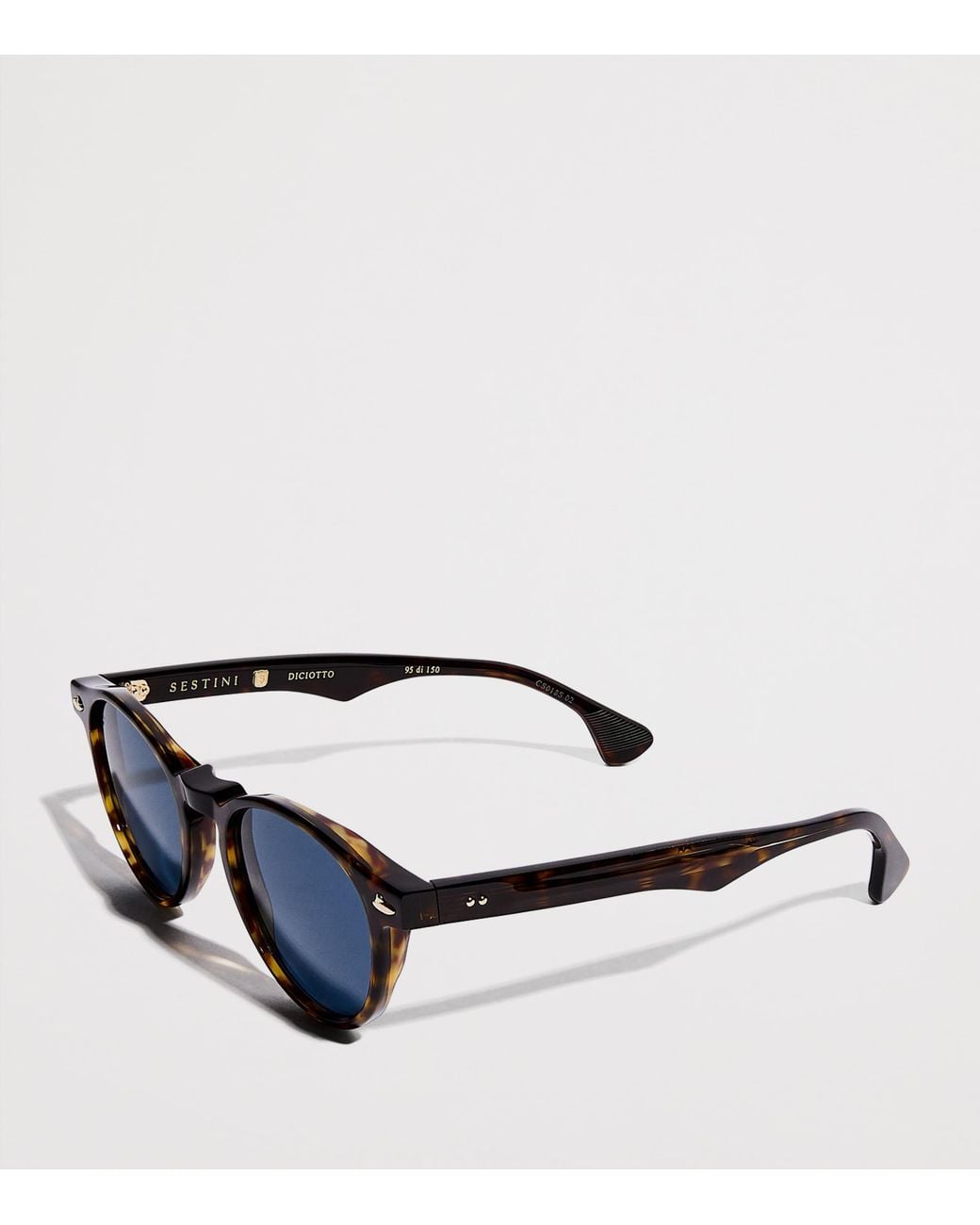 Sestini Eyewear Blue Acetate Diciotto Sunglasses for men