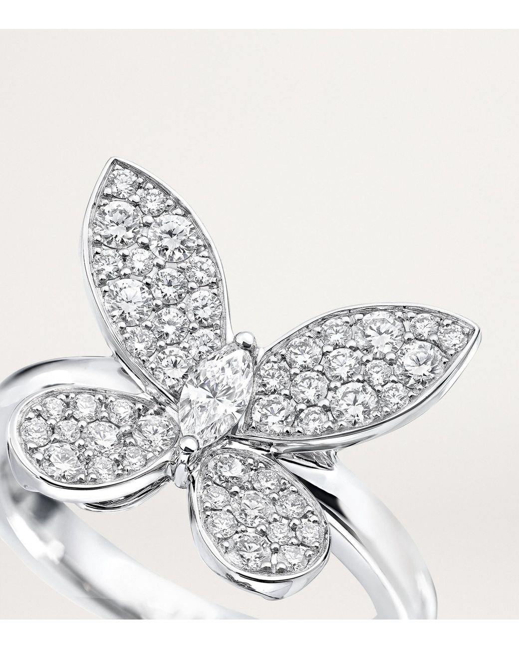 Graff White And Diamond Butterfly Ring