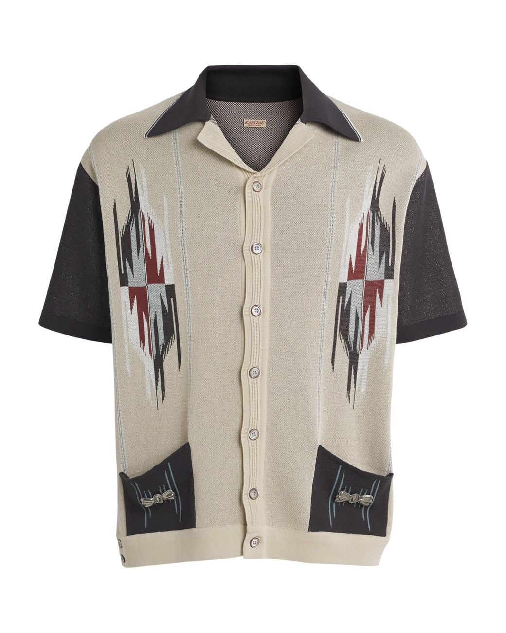 Kapital Natural Knitted Chimayo Shirt for men
