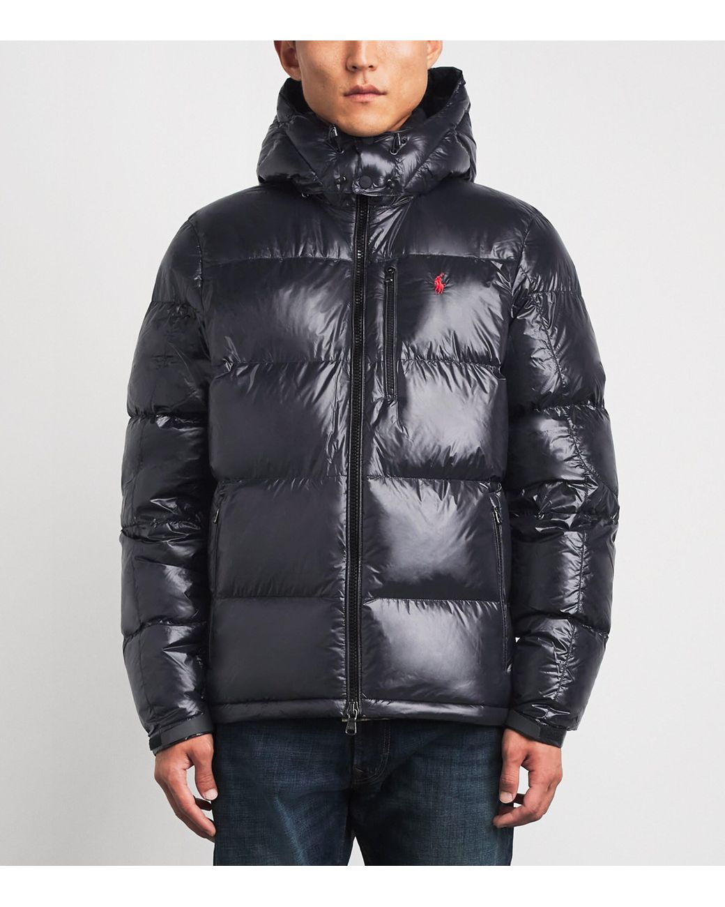 Polo Ralph Lauren Gray Down Glossed Gorham Jacket for men