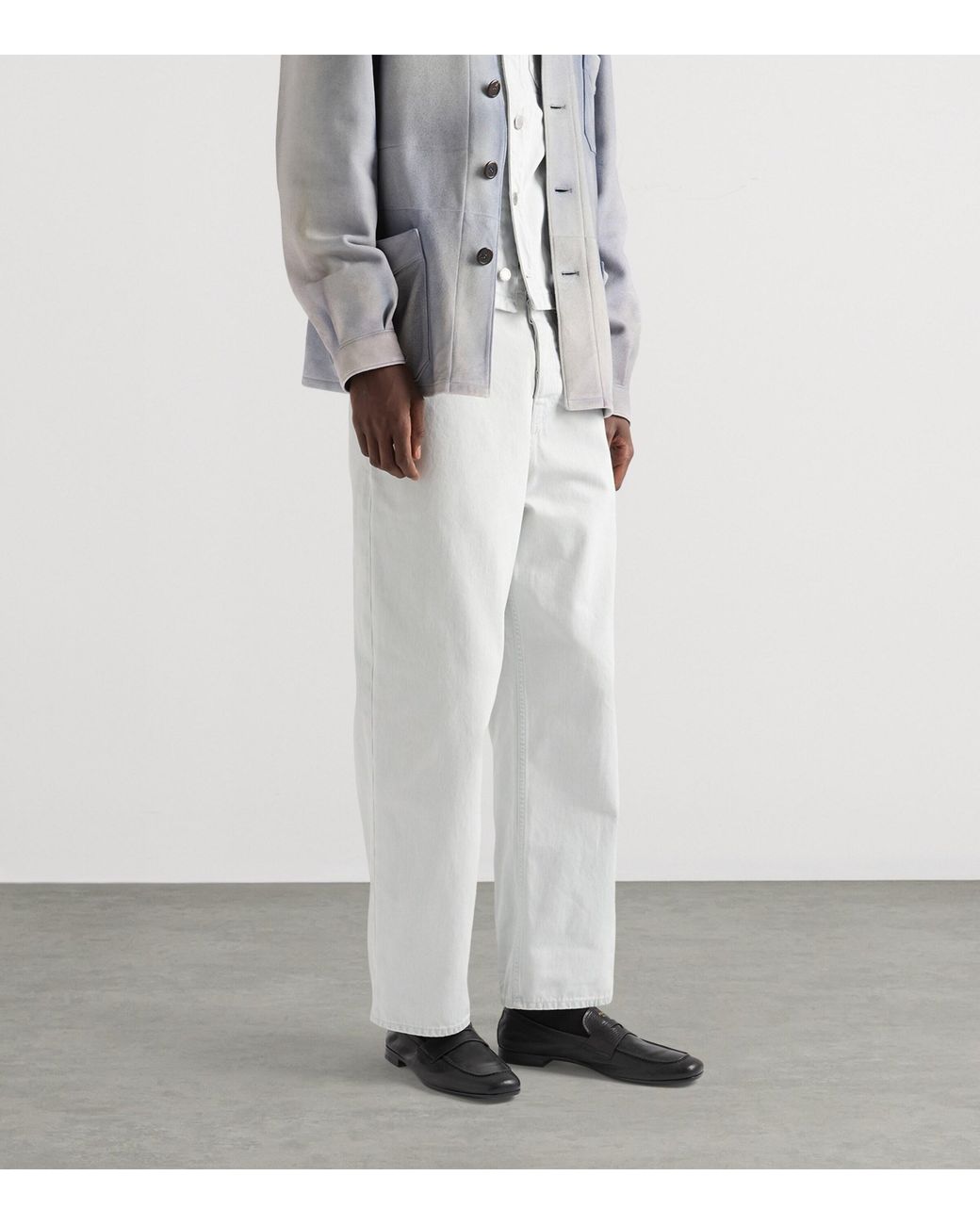 Prada White Straight-Leg Jeans for men