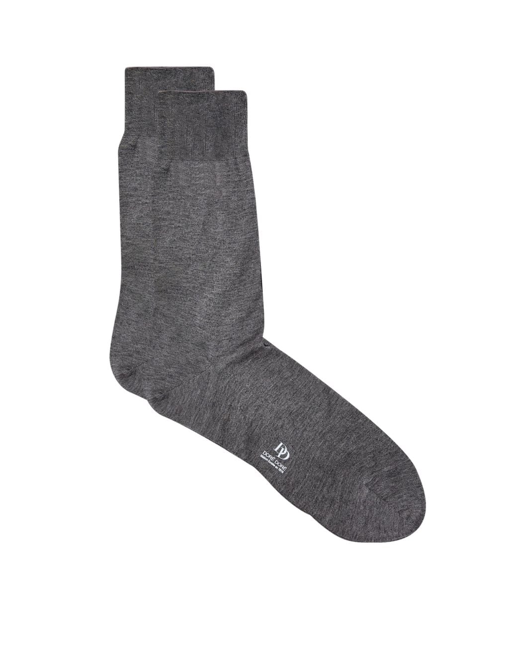 Doré Doré Gray Cotton Socks for men