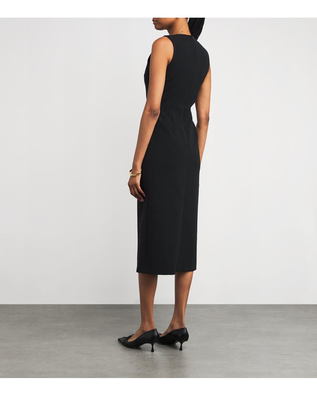 Claudie Pierlot Black Embellished Midi Dress