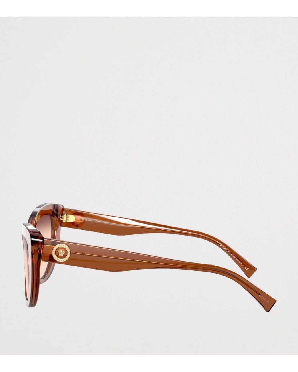 Versace Brown Acetate Cat-Eye Sunglasses