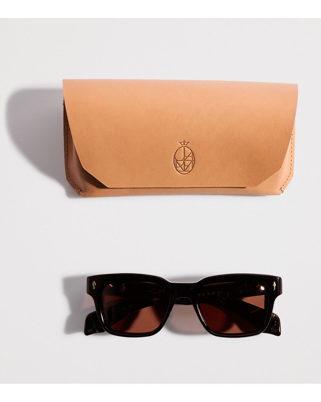 Jacques Marie Mage Brown Acetate Molino Sunglasses for men
