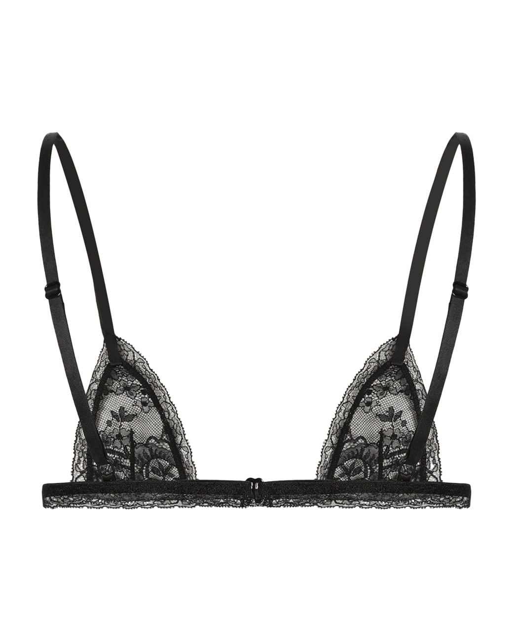 Dolce & Gabbana Lace Micro Bra in Black | Lyst UK