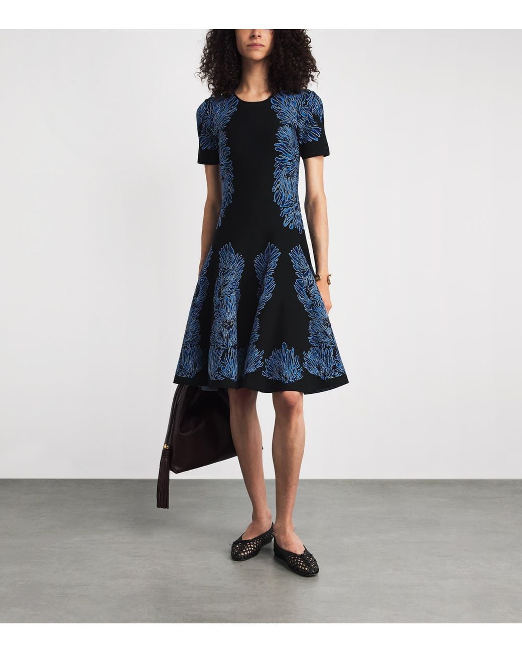 Ulla Johnson Blue Knitted Sofie Mini Dress
