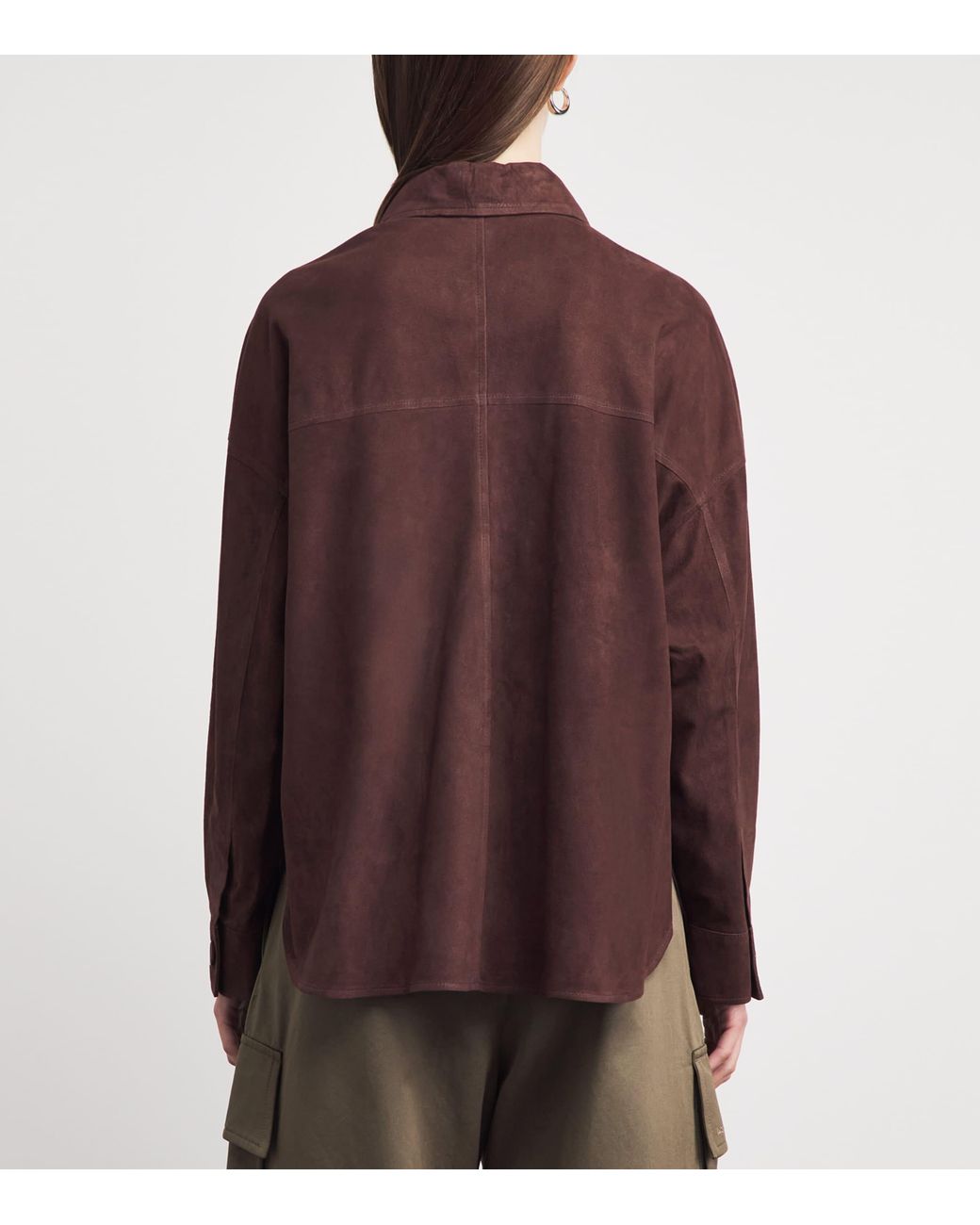 Arma Purple Goat Suede Emilla Shacket