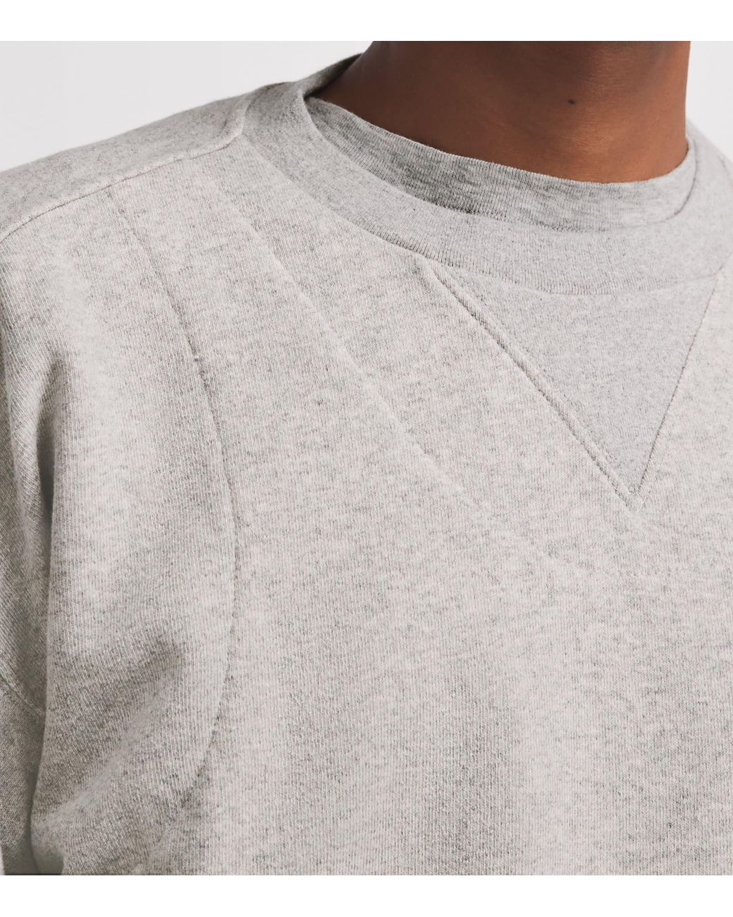 Maison Margiela Gray Cotton Double-Layered Sweatshirt for men