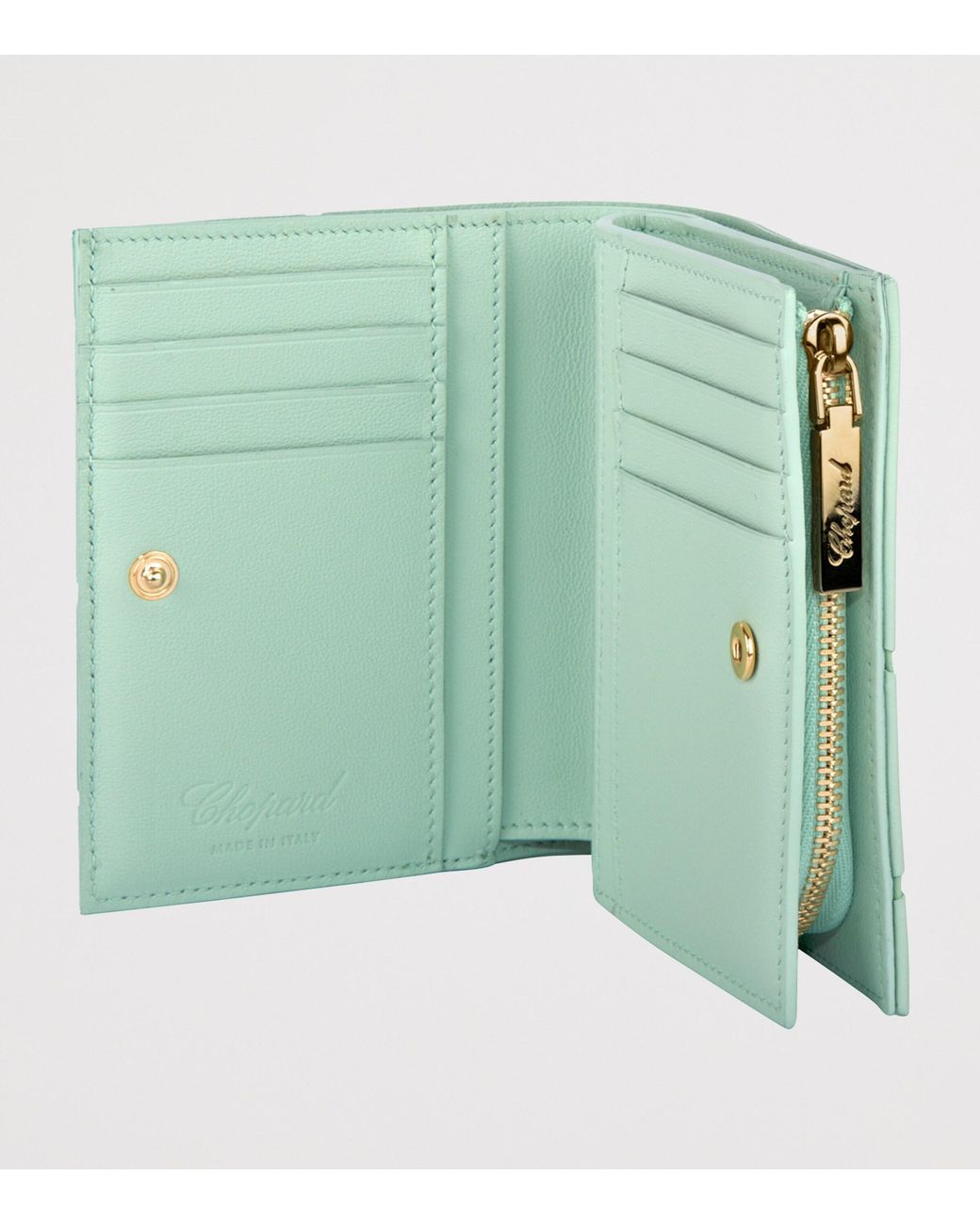 Chopard Green Medium Leather Diamond Wallet