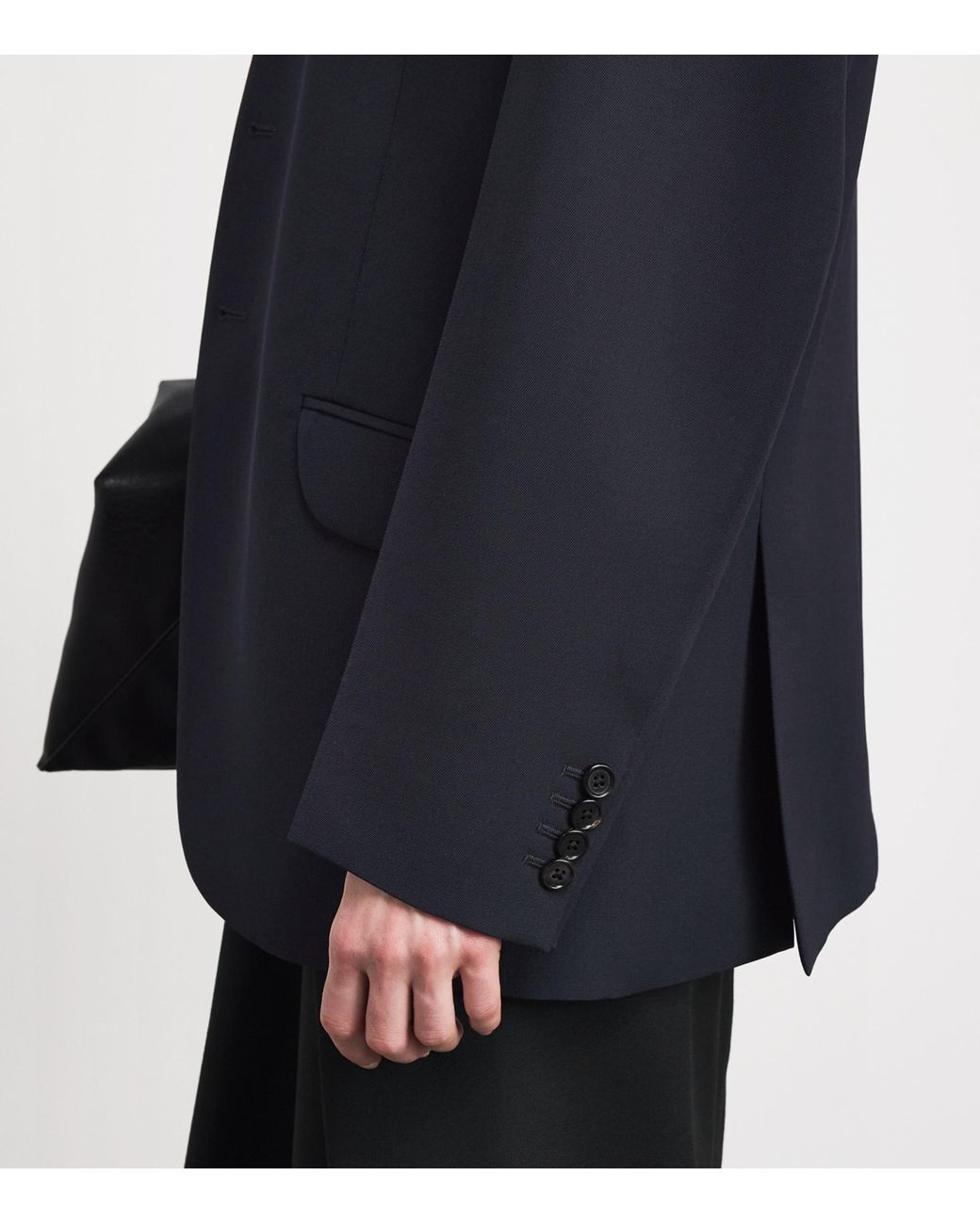 Jil Sander Blue Wool Gabardine Blazer