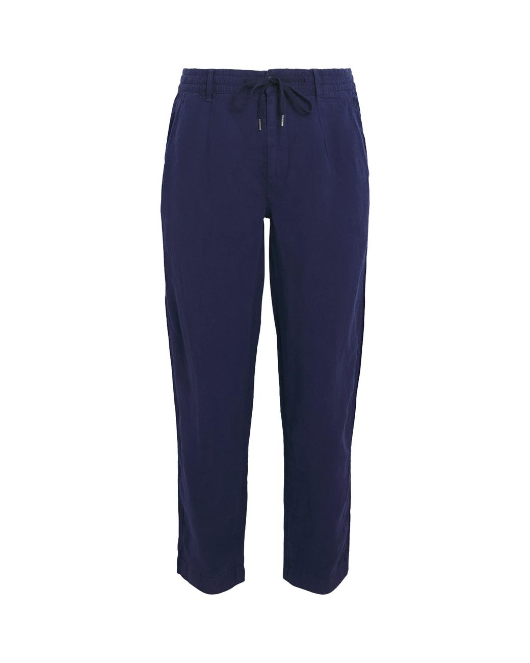 Polo Ralph Lauren Blue Linen Drawstring Prepster Trousers for men