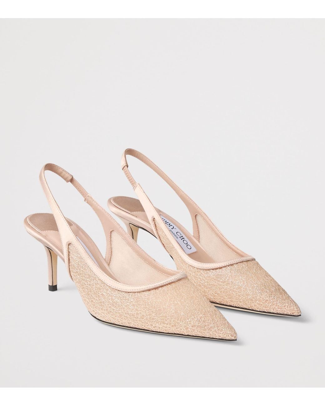 Jimmy Choo Pink Love 65 Slingback Pumps