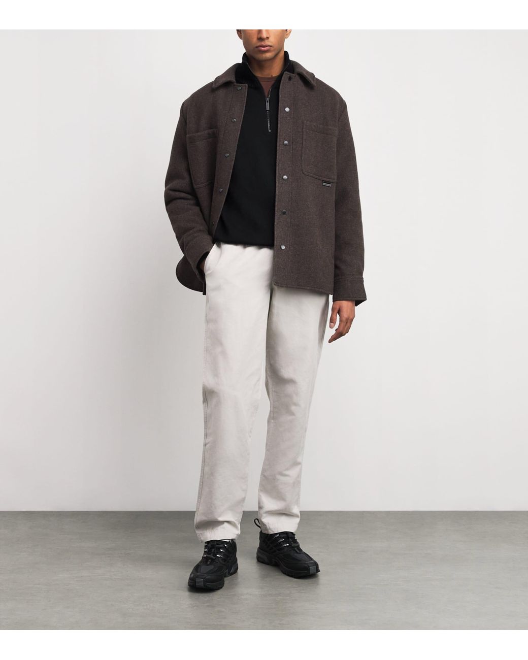 Canada Goose Black Rosseau Quarter-Zip Sweater for men