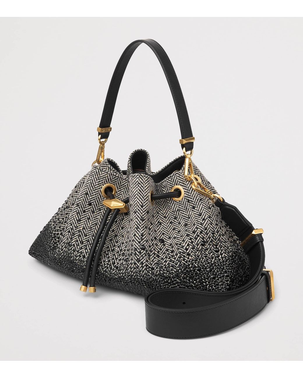Jimmy Choo Gray Bon Bon Shoulder Bag