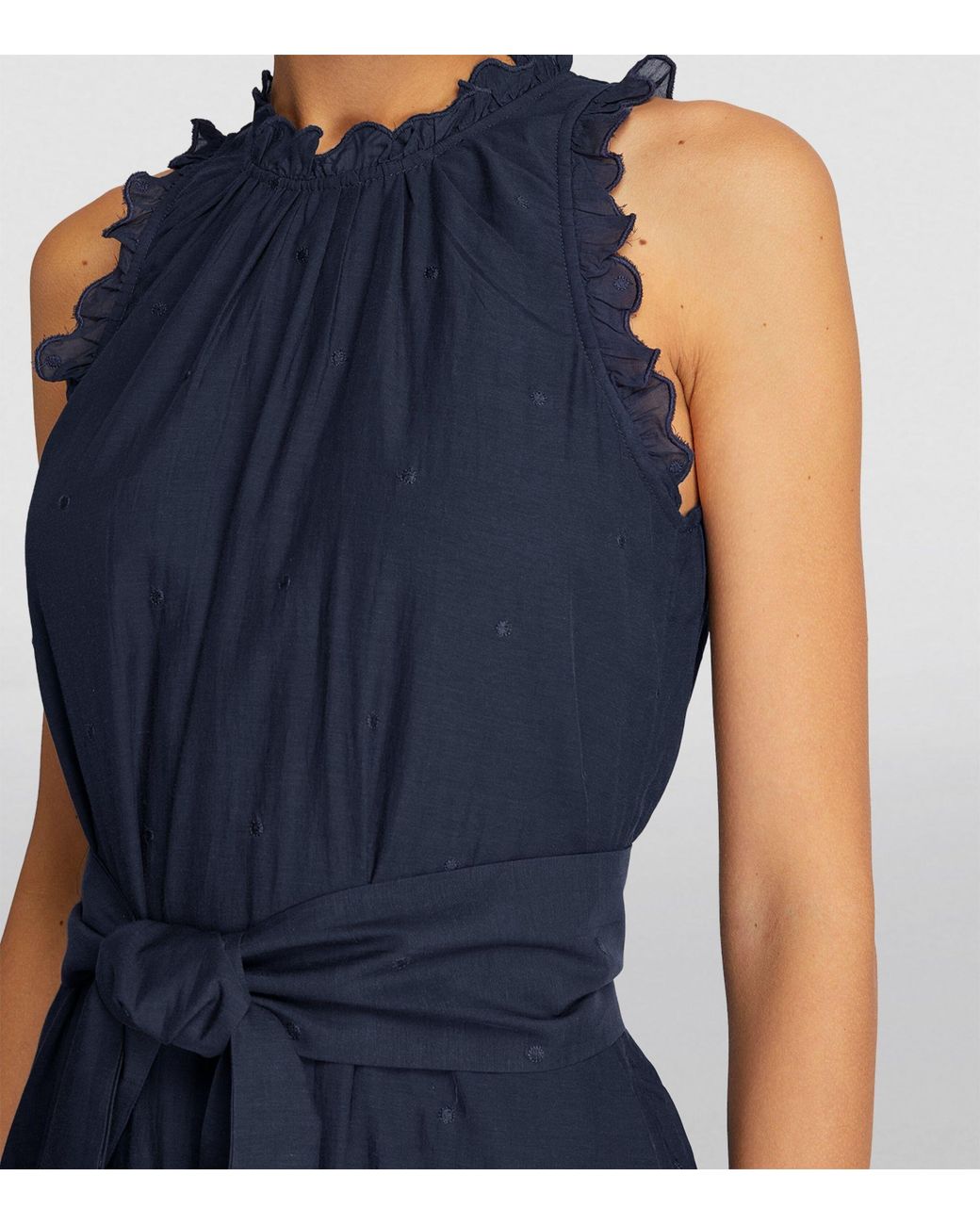 ME+EM Me+em Embroidered Maxi Dress in Blue | Lyst UK