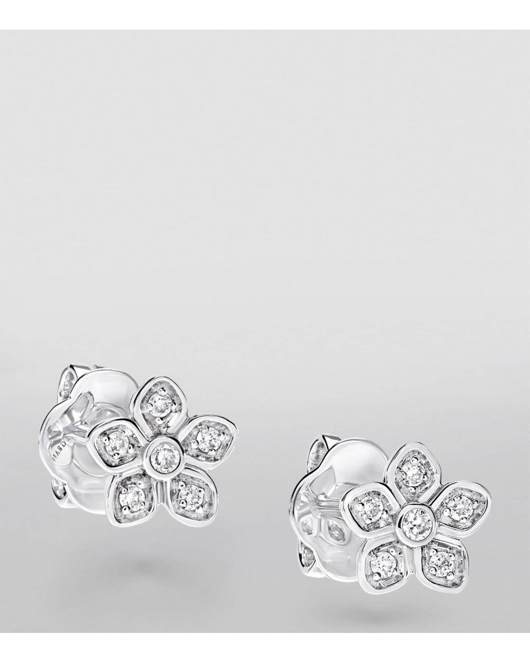 Graff White And Diamond Wild Flower Stud Earrings