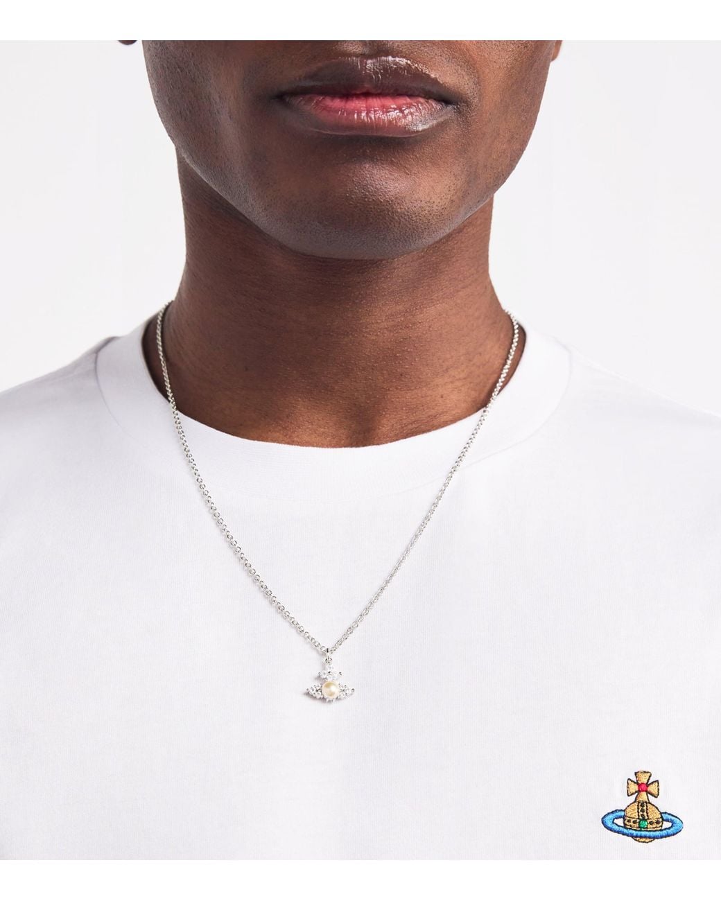 Vivienne Westwood Metallic Embellished Feodora Necklace for men
