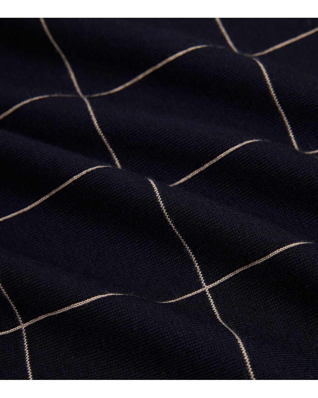 Dunhill Black Cotton-Mulberry Silk Polo Shirt for men