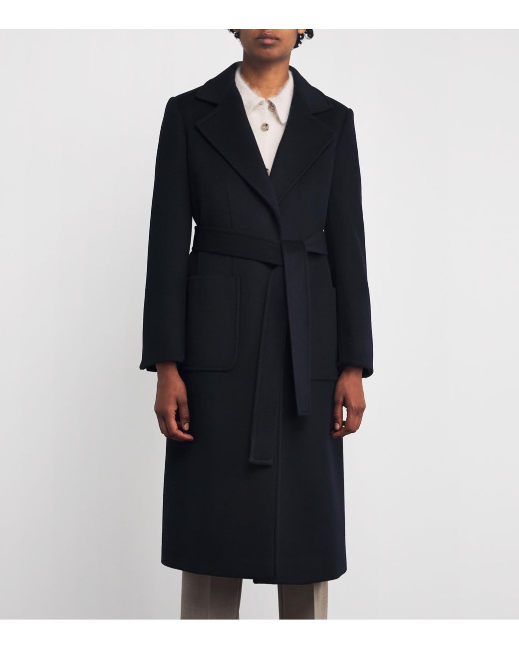 MAX&Co. Black Wool Runaway Coat