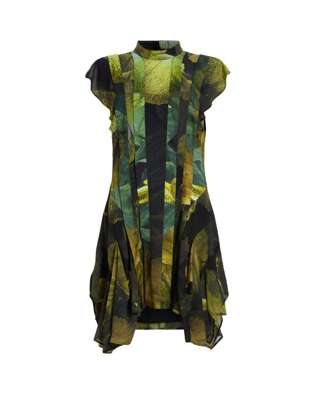 kookai green silk dress Bandeau Ruched Maxi UK 8 SL40-AUG-2025 main image 0