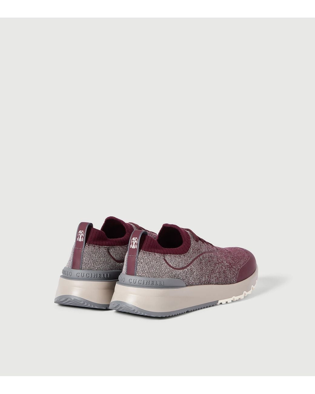 Brunello Cucinelli Purple Technical Cotton Sneakers for men