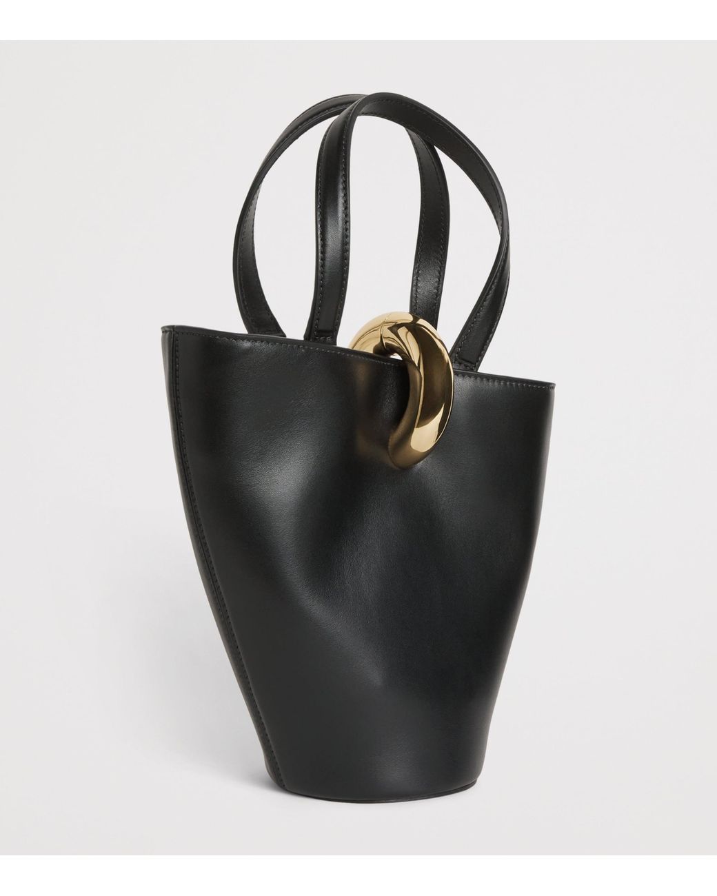 Jacquemus Black Small Leather Le Bambola Tote Bag