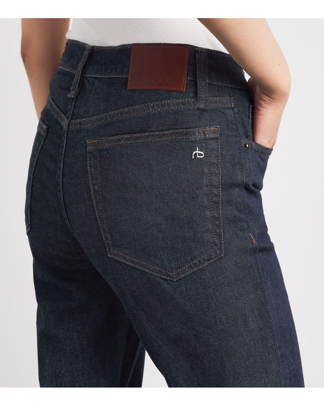 Rag & Bone Blue Peyton Mid-Rise Bootcut Jeans