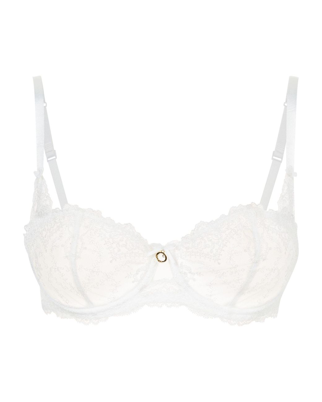 Aubade Half Cup Lace Bra In White Lyst 