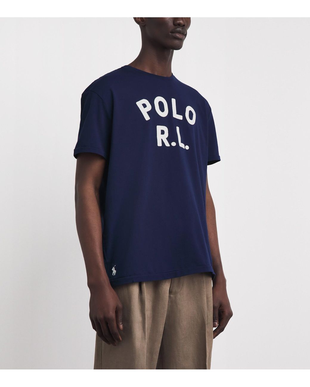 Polo Ralph Lauren Blue Cotton Logo Appliqué T-Shirt for men