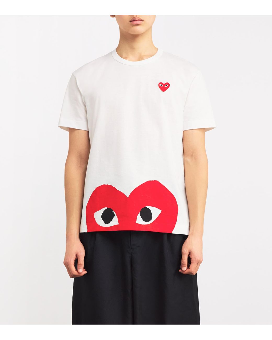 COMME DES GARÇONS PLAY Red Heart Logo T-Shirt for men