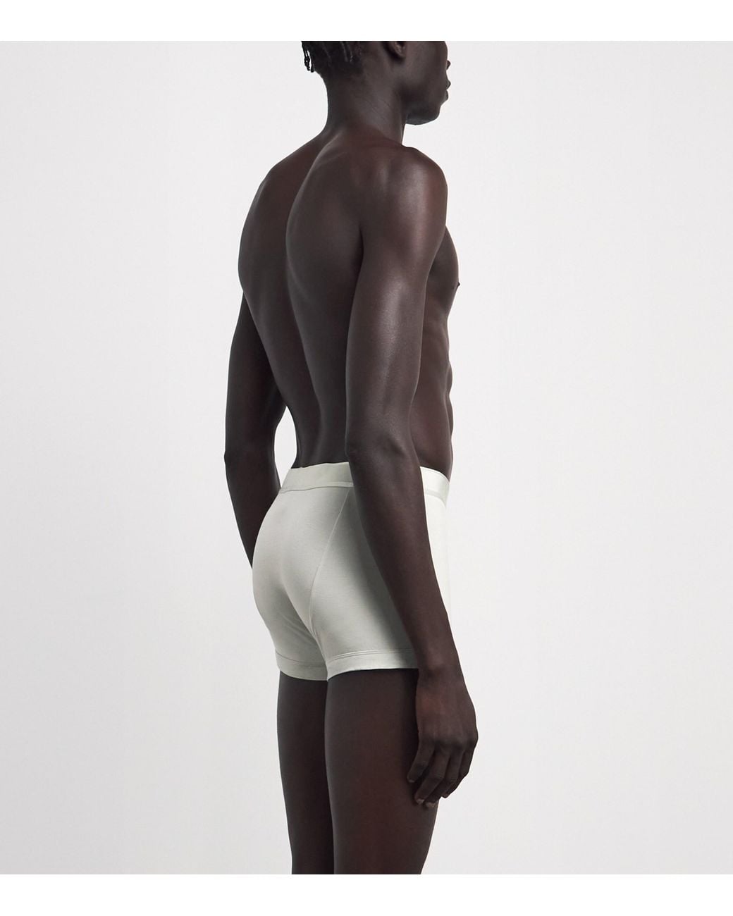Emporio Armani White Modal Logo Trunks for men