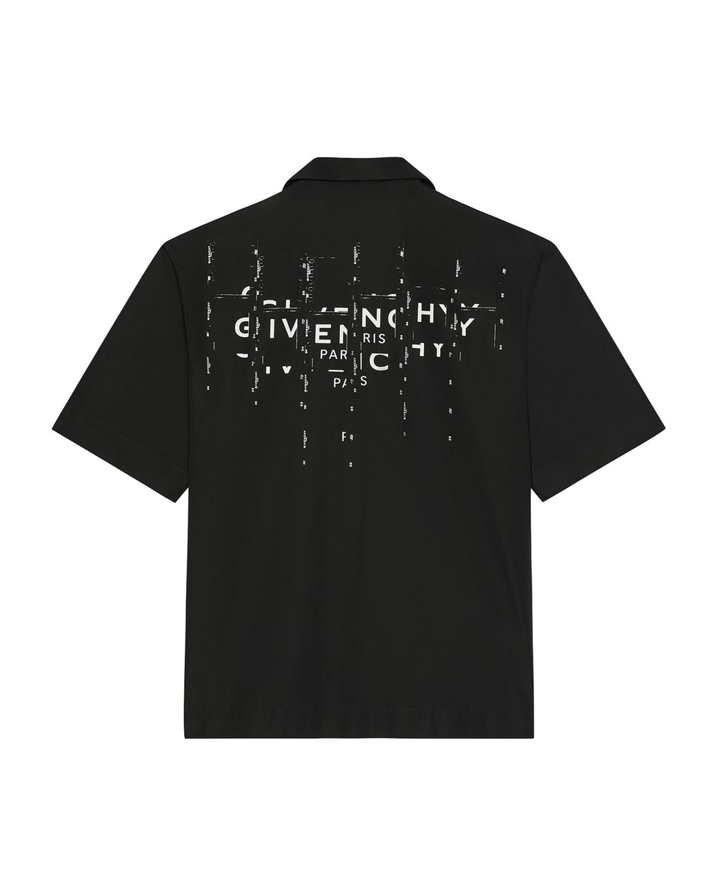 Givenchy Black Logo Short-Sleeve Shirt for men