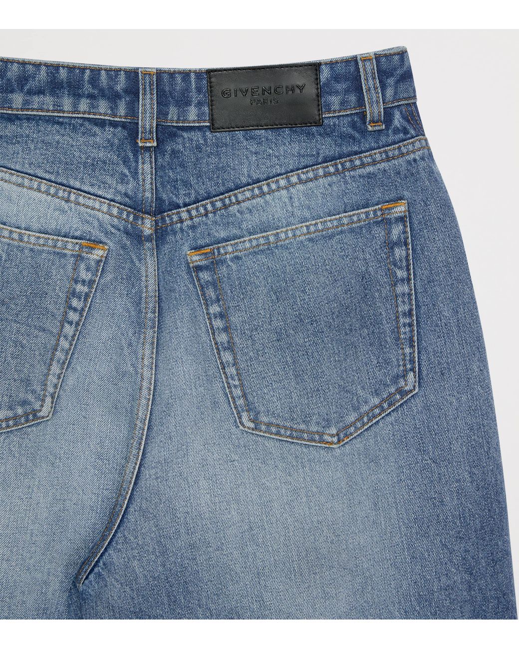 Givenchy Blue Faded Cocoon Wide-Leg Jeans