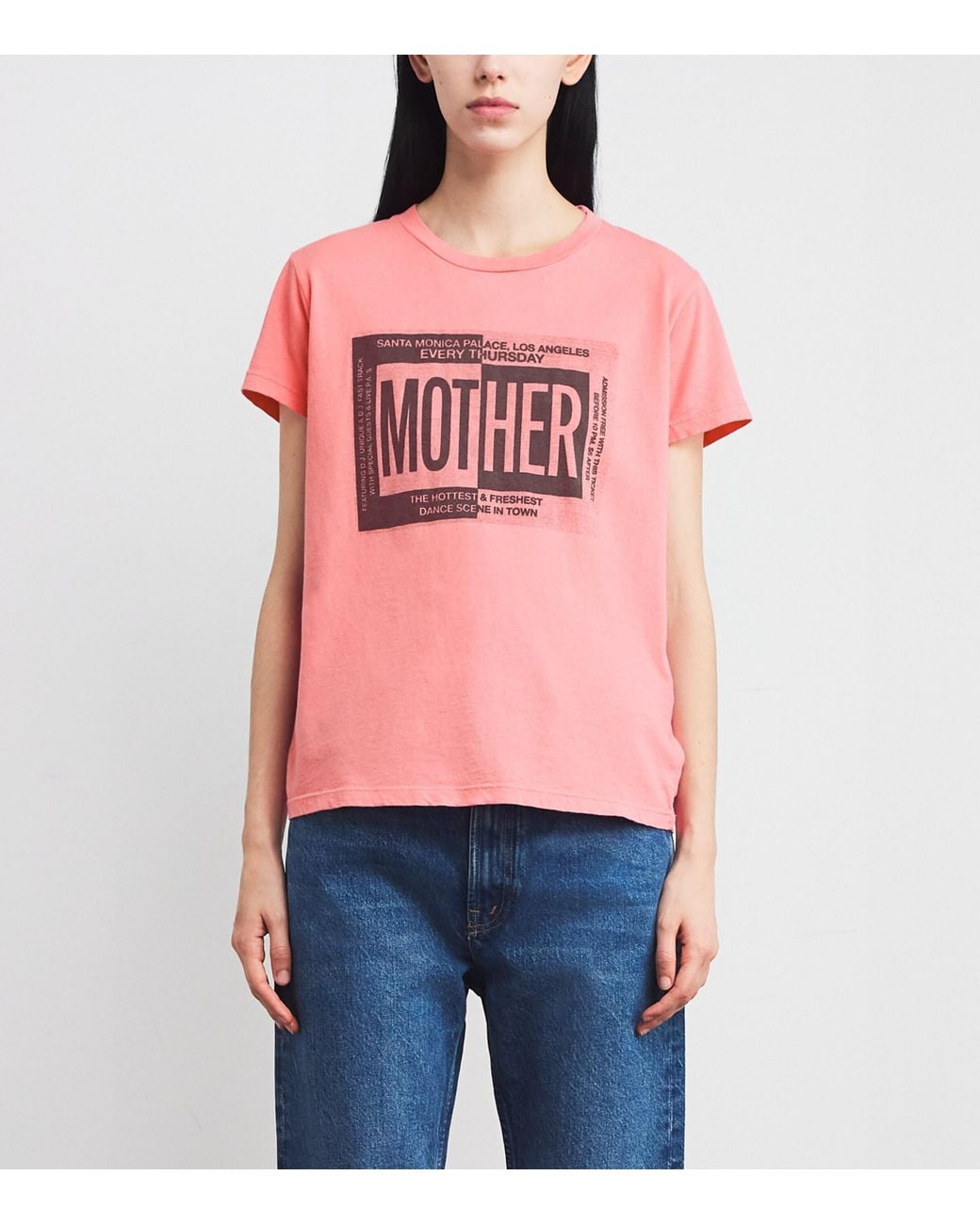 Mother Pink The Boxy Goodie T-Shirt