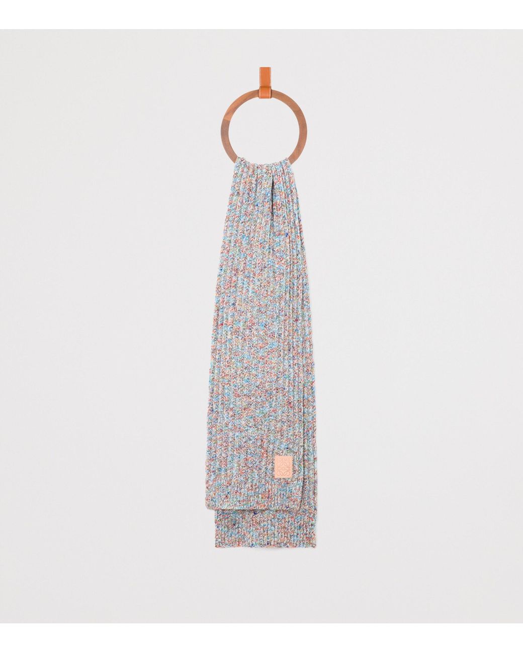 Loewe White Wool-Cashmere-Blend Scarf
