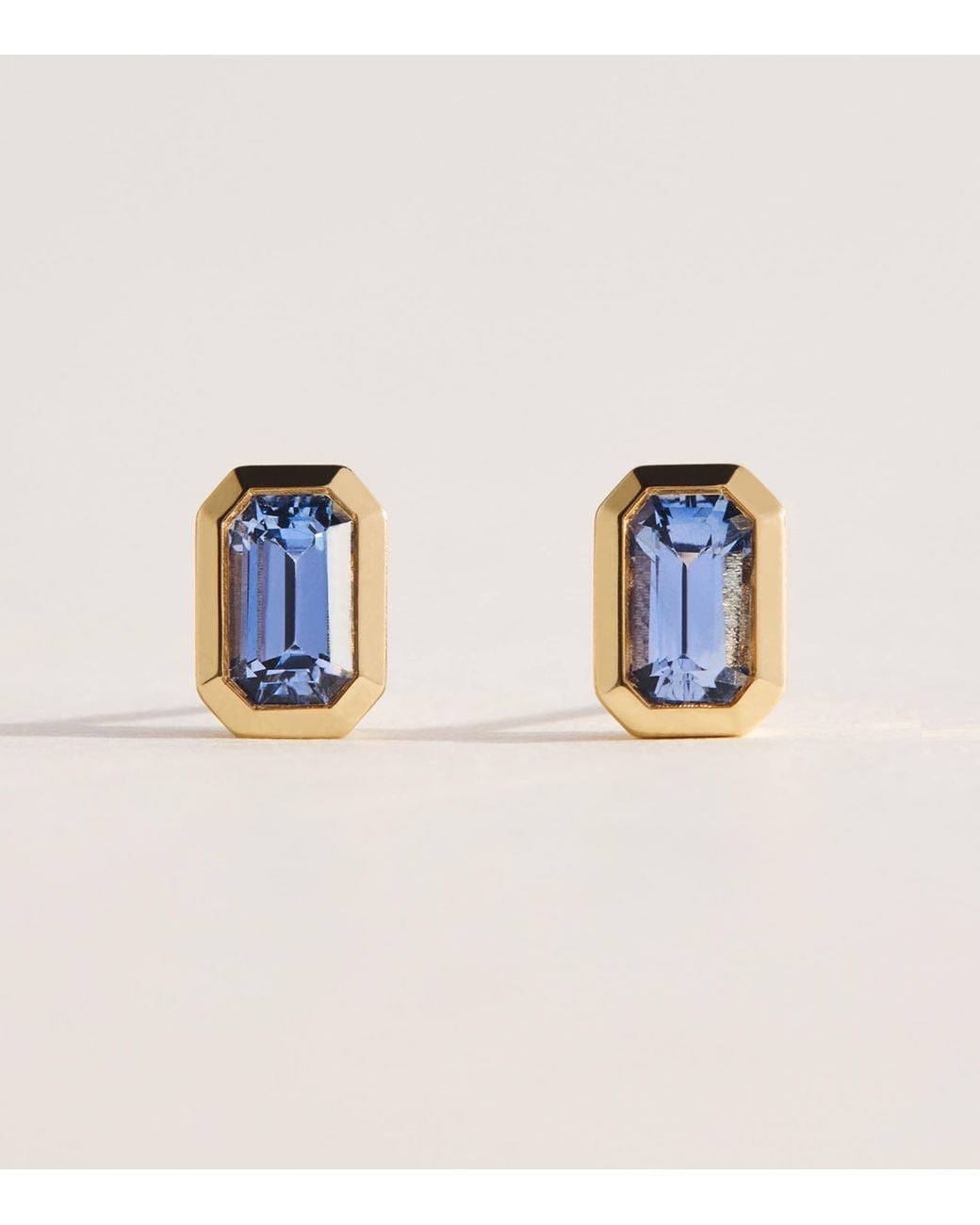 Azlee Blue Small And Sapphire Stud Earrings