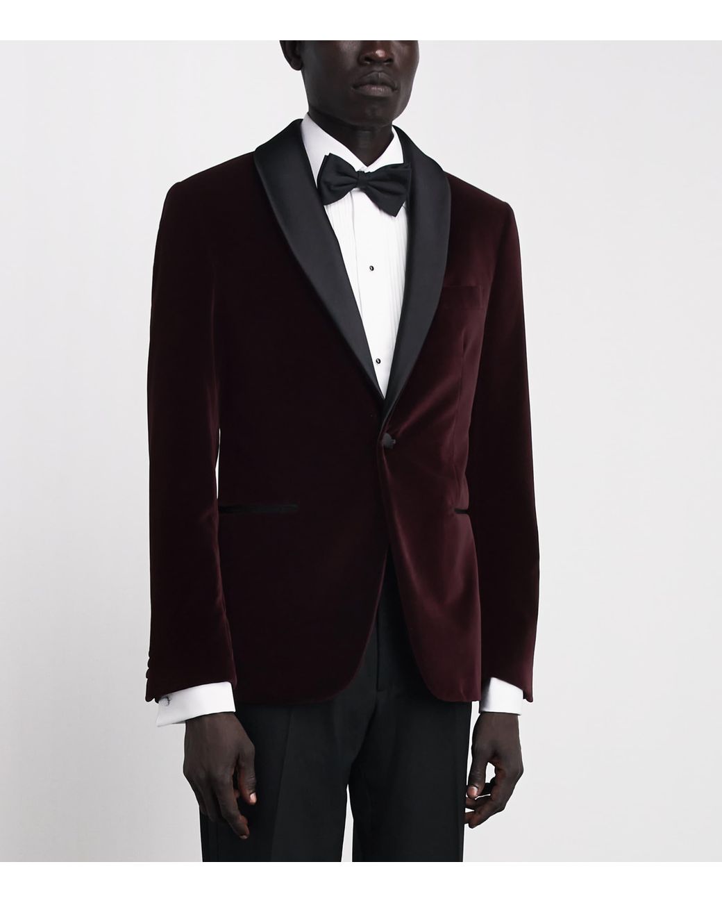 Pal Zileri Blue Cotton Velvet Tuxedo Jacket for men
